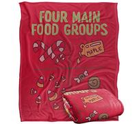 ELF Blanket, 152 x 127 cm Buddy Four Food Groups Silky Touch Super Soft Throw Blanket
