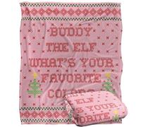 ELF Blanket, 152 x 127 cm What's Your Favorite Color Silky Touch Super Soft Throw Blanket