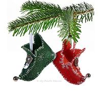 Elf Boot Felt Christmas Ornament Sewing Pattern Hanging Decoration