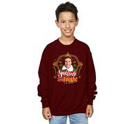 Elf Boys Buddy Smiling Sweatshirt 5-6 Years Burgundy