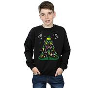Elf Boys Christmas Tree Sweatshirt 12-13 years Black