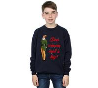 Elf Boys Hug Buddy Sweatshirt 9-11 Years Navy Blue