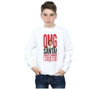 Elf Boy's OMG Santa I Know Him Sweatshirt in White | Size: 9 Years Elf White 9 Years