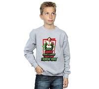 Elf Boys OMG Santa Sweatshirt 9-11 Years Sport Grey