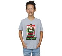 Elf Boy's OMG Santa T-Shirt in Grey | Size: 9 Years Elf Grey 9 Years
