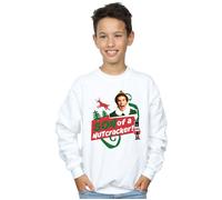 Elf Boy's Son Of A Nutcracker Sweatshirt in White | Size: 12-13 Years Elf White 12-13 Years