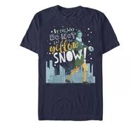 Elf Boy's Yellow Snow Cotton T-Shirt in Navy | Size: 5-6 Years Elf Navy 5-6 Years