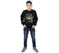 Elf Boy's Yellow Snow Sweatshirt in Black | Size: 7-8 Years Elf Black 7-8 Years