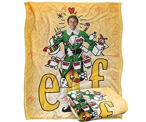 ELF Buddy Doodles Silky Touch Super Soft Throw Blanket 152 x 127 cm