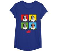 Elf Buddy Four Faces T-Shirt, Girls, Royal Blue, Medium