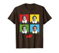 Elf Buddy Four Faces T-Shirt, Men, Brown, Small