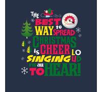 Elf Christmas Cheer Women's Christmas T-Shirt - Navy - L