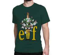 Elf Christmas T Shirt | Short Sleeve Mens Christmas Tshirt | Men’s T-Shirts | Green Large