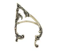 Elf Clip-On Ear Cuff Handcraft Gothic Vintage for Halloween Girl Golden Left, 7.2x4.2cm