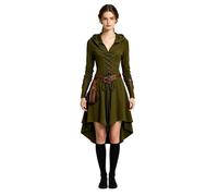 Elf Costume Women 4 Pcs Halloween Renaissance Traditional Irish Dress Fairy Ears for Cosplay