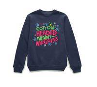 Elf Cotton-Headed Ninny-Muggins Christmas Jumper - Navy - S