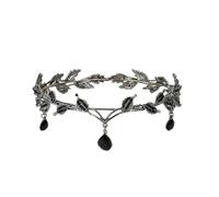 Elf Crown Crown Leaves Waterdrop Tiara Wedding Accessories Ladies Artificial Rhinestone Party Princess Elf for Halloween