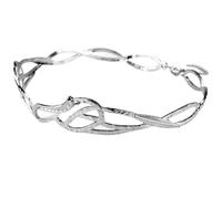 Elf Crown Rhinestone Hair Accessory Crown Leaves Waterdrop Tiara Wedding Jewelry Ladies Artificial Party Princess Elf for Halloween