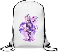 Elf Dancing Under Neon Lights Gym Sack Casual Drawstring Bag White