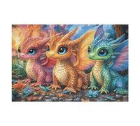 Elf Dragon 1000 Piece Jigsaw Puzzle for Adults Teens Jigsaw Post Retirement Leisure Challenging Puzzle Great Gift for Seniors Stress Reliever 1000 PCS