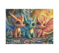 Elf Dragon 500-piece Jigsaw Puzzle Bundle Family Puzzle Lovers Brain Training Mindful Activity Spring Paperboard Creativity & Gift Giving 500 PCS/52×38cm