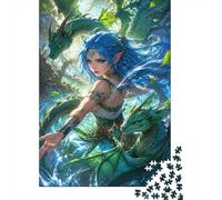 Elf Dragon Forest Jigsaw Puzzle, 1000 Pcs For Adults | 52x38cm Cardboard, Brain Workout, Accurate Cutting, Adult Hobbyists, Stress Reduction