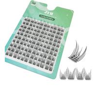 Elf Ear Fluffy Double -pointed Feather Fan Cluster Eyelashes Naturally Densely Single Cluster False Eyelashes Wide Stem DIY Lashes Extension