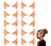 Elf Ears Adult, Fairy Ears for Costume, 10 Pairs Latex Elf Ears, Fantasy Role Play Accessories, Halloween Party Props, 6x5 cm