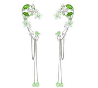 Elf Ears - Elf Ears Adult, Pixie Ears, Fairy Ears Adult, Ear Cuff No Piercing Elf Ear Cuffs, Fairy Ears, Elf Ears Cosplay,Ear Crawler Climber Earrings Wrap Ear Clip for Christmas Cosplay Accessories