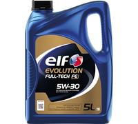 ELF Evolution Full-Tech FE 5W30 Engine Oil - ACEA C4, C3 - Approved by MB-226.51/229.51, RENAULT RN0720 - Low SAPS Fuel Economy Formula Synthetic High Performance Motor Oil Lubricant - 5L