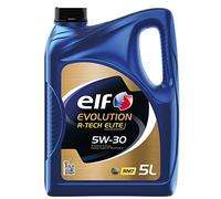 ELF Evolution R-Tech Elite 5W30 Engine Oil ACEA C2/3 - RENAULT Engine Oil Low SAPS Fuel Economy Formula Synthetic High Performance Motor Oil Lubricant - 5L