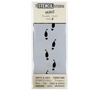 Elf Footprints Christmas Mini Stencil (10699) Ideal for Elf Fun -The Stencil Studio - Reusable Stencil Also Ideal for Card Making, Cake Decorating, Scrapbooking and Other Arts and Crafts