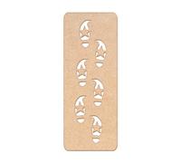 Elf Footprints Stencil for Snow - Tiny Elf Tracks - Reusable Christmas Decoration for Naughty Elf Scenes - Christmas Elf Footsteps Template