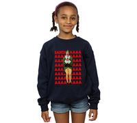 Elf Girls Buddy Moods Sweatshirt 9-11 Years Navy Blue