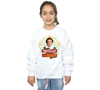 Elf Girls Buddy Smiling Sweatshirt 9-11 Years White