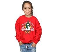 Elf Girls Cotton Headed Ninny Muggins Sweatshirt 12-13 Years Red
