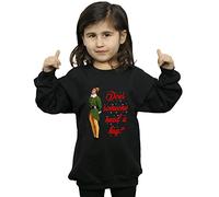 Elf Girls Hug Buddy Sweatshirt 12-13 years Black