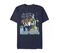 Elf Girl's Yellow Snow Cotton T-Shirt in Navy | Size: 3-4 Years Elf Navy 3-4 Years