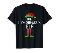 Elf Group Matching Family Xmas Costume The Mischievous Elf T-Shirt