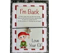 Elf I'm Back Wish Bracelet, Elf Props, Christmas Activity, Elf Return Card, Novelty Elf Accessories, Card From Elf, Xmas Eve Box Fillers For Kids