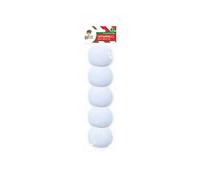 Elf Indoor Fabric Snowballs - Pack of 5 - 5.8cm Soft Plush Snowball Toys for Kids, Safe Indoor Snowball Fight Game, Naughty Elf Props & Christmas Party Fun