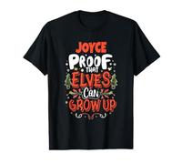 Elf Joyce Saying Funny Christmas Joyce Name Personalized Value Graphic T-Shirt