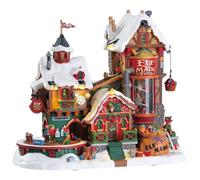 Elf Made Toy Factory Lemax Christmas Village Sights and Sounds
