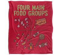 Elf Main Food Groups Blanket Multicoloured (36In X 58In)