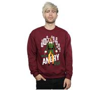 Elf Men's Angry Sweatshirt in Burgundy | Size: Large Elf Burgundy L