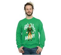 Elf Men's Angry Sweatshirt in Green | Size: Large Elf Green L