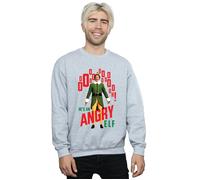 Elf Men's Angry Sweatshirt in Grey | Size: Large Elf Grey L