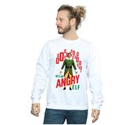 Elf Men's Angry Sweatshirt in White | Size: 3XL Elf White 3XL