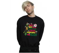 Elf Men's Christmas Cheer Sweatshirt in Black | Size: Medium Elf Black M