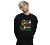 Elf Men's Christmas Cheer Sweatshirt Medium Black